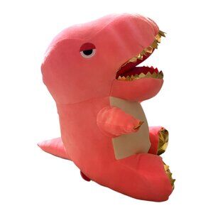 14 inch Pink/Gold Dino T-Rex Plush (NWT)